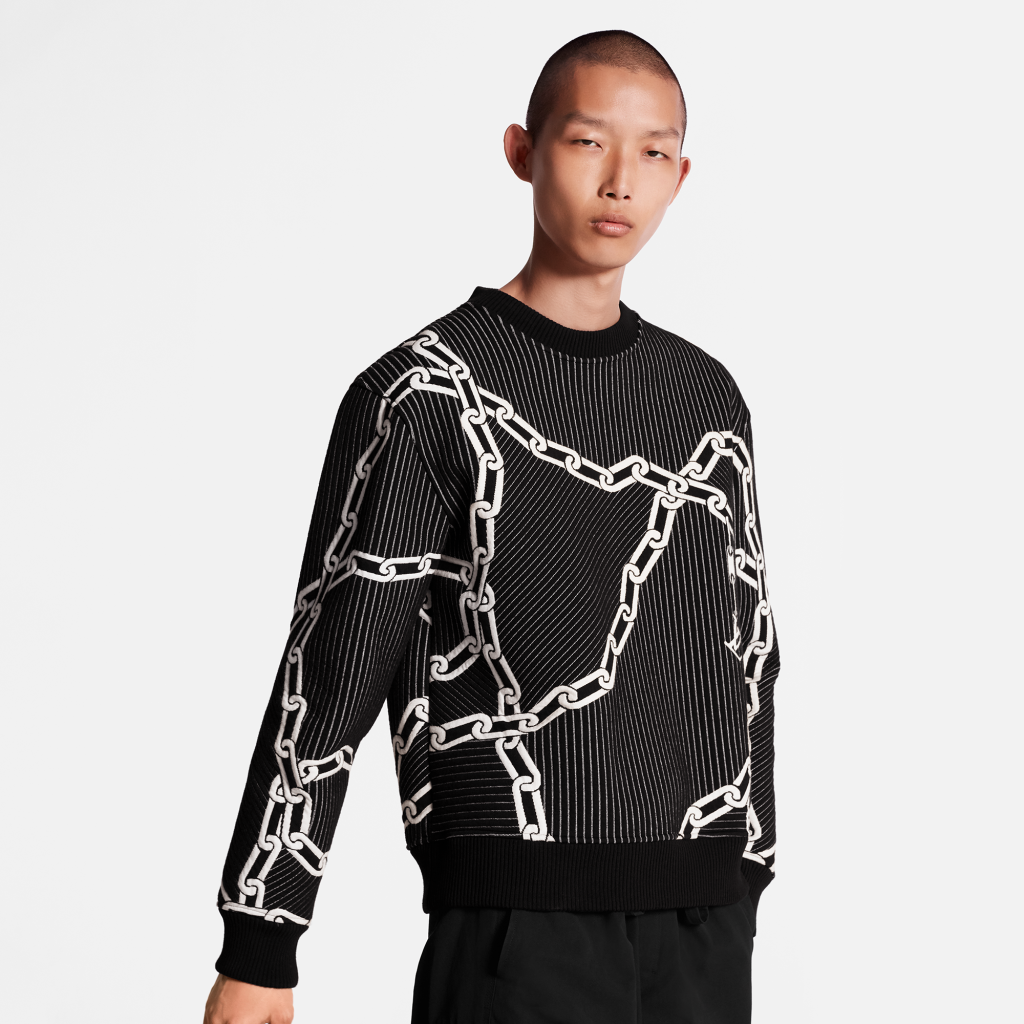 Louis Vuitton Quilted 3D Effect Chain Sweatshirt - Vitkac shop online